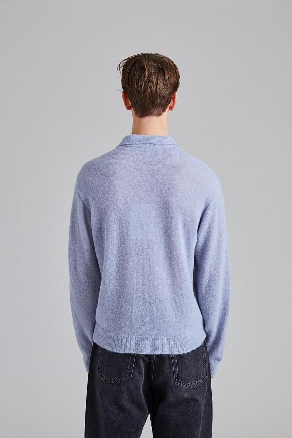 Evening Polo Livid Blue | OUR LEGACY | Herre | Retro